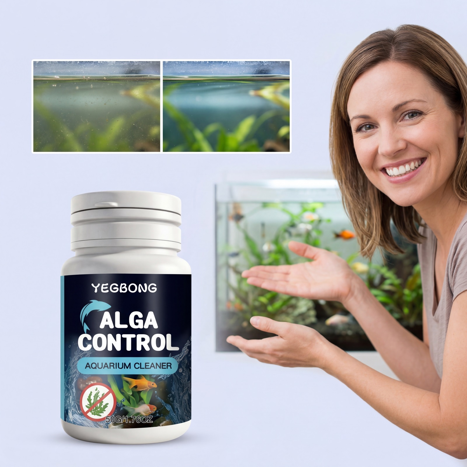 50g Aquarium Cleaner Powder Fi - Planted Aquarium Algae Control review and price