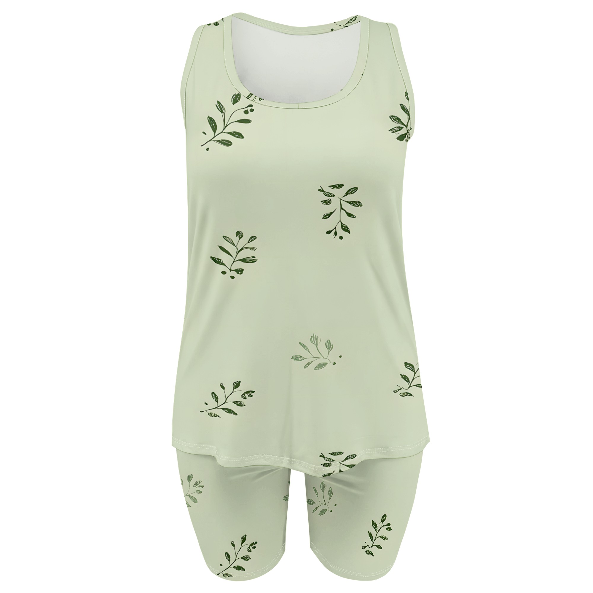Leaf Print Tank Top and Shorts - Planted Tank review and price